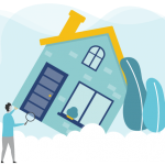 Graphic representing a home inspection