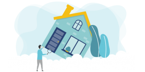 Graphic representing a home inspection