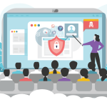 Graphic depicting security awareness training.